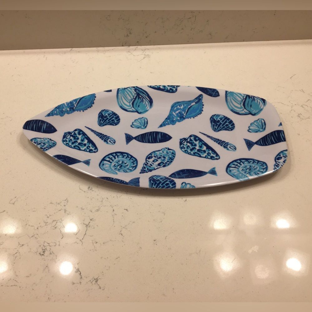 Seashell melamine plate